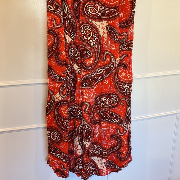 Free People Double Trouble Wide Leg Tiger Lily Combo Pants Size XS - Picture 6 of 13